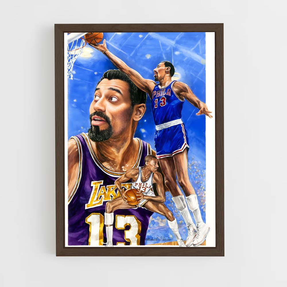 Poster Wilt chamberlain mythe – affiche Basketball (vue 5)